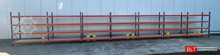 Weitspannregal ca. 57 lfm. Weitspannregale H: 200 cm T: 60 cm , 400 kg Fachlast , 4 Ebenen