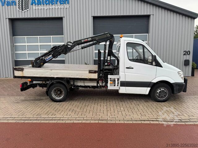 Tipper Mercedes-Benz 513 CDI, Crane Hiab 022-2 kipper