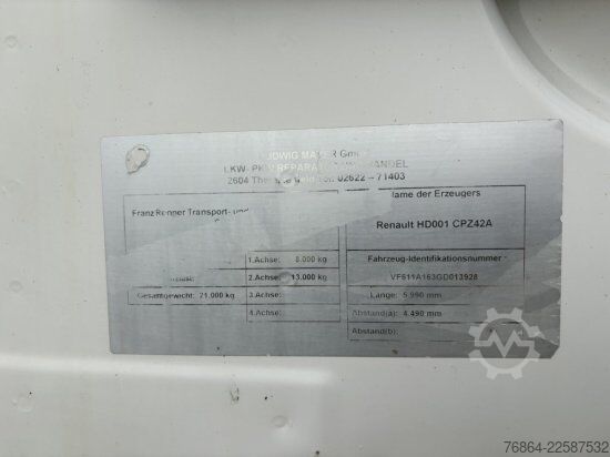 Standard tractor unit RENAULT T460 COMFORT, E6, HYDRAULIK, RETARDER