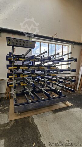 Laminating press for solid wood Columbus C-S Variomat Etagenverleimpresse