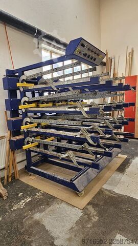 Laminating press for solid wood Columbus C-S Variomat Etagenverleimpresse