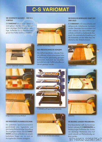 Laminating press for solid wood Columbus C-S Variomat Etagenverleimpresse