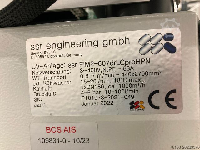 Hochdruck-Formmaschine Niebling SSR HPF SAMK400 NST 100