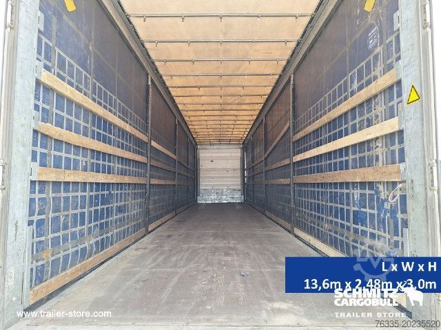 Open semitrailer with tarp Schmitz Cargobull Curtainsider Mega