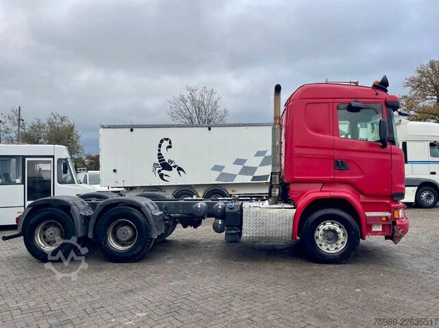 Fahrgestell mit Fahrerhaus Scania R580 V8 6x4, RETARDER, 614915 km FULL SPRING!  ...