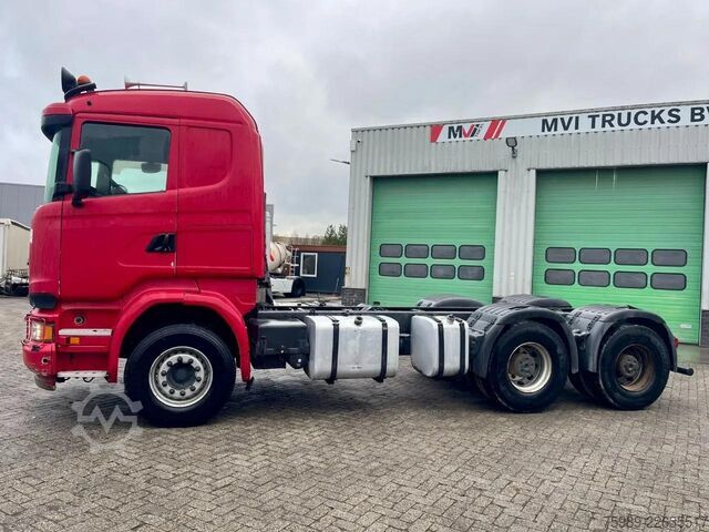 Fahrgestell mit Fahrerhaus Scania R580 V8 6x4, RETARDER, 614915 km FULL SPRING!  ...