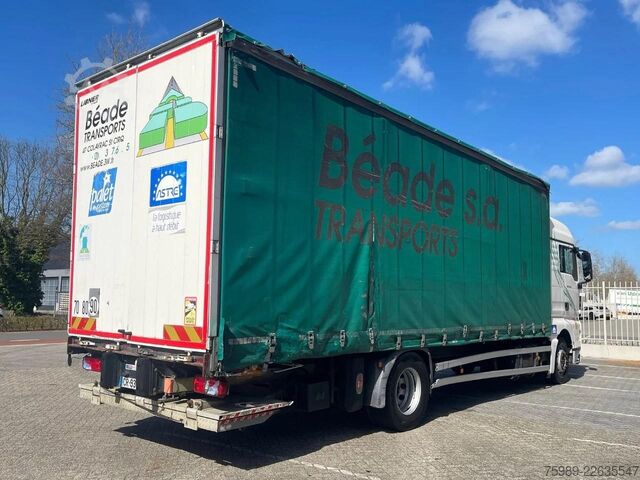 Curtain sided MAN TGX 18.360 Euro 5, RETARDER