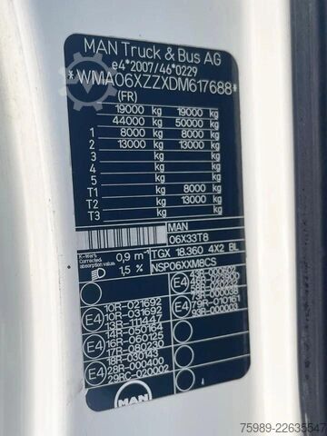 Schiebeplane MAN TGX 18.360 Euro 5, RETARDER