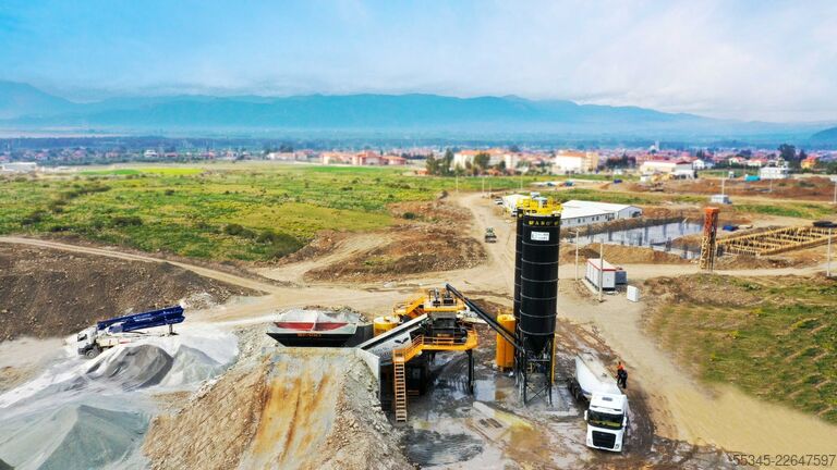 Mobile Betonmischanlage FABO Mobile Concrete Batching Plant 100 m3/h Mobile Concrete Batching Plant