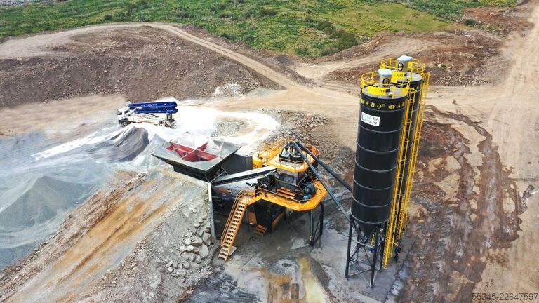Mobile Betonmischanlage FABO Mobile Concrete Batching Plant 100 m3/h Mobile Concrete Batching Plant