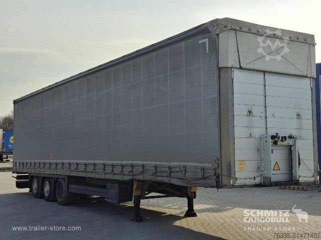 Open semitrailer with tarp Schmitz Cargobull Curtainsider Mega Double deck