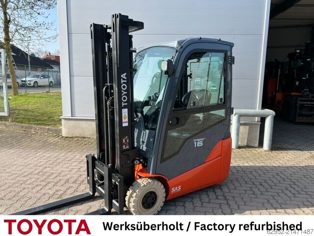 Electric 3-wheel forklift Toyota 8 FBEK 16 T / 350 Std.!