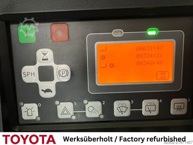 Electric 3-wheel forklift Toyota 8 FBEK 16 T / 350 Std.!