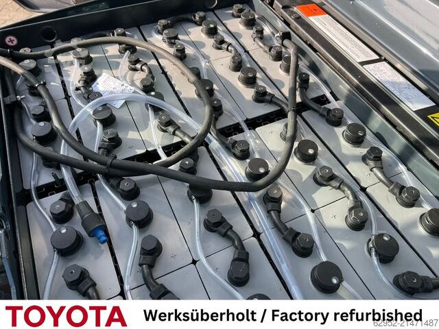 Electric 3-wheel forklift Toyota 8 FBEK 16 T / 350 Std.!