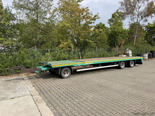 Tieflader Anhänger Müller-Mitteltal TP 24,0  3 Achs Jumbo Prischen 9,40 m, Wenig Benutzt