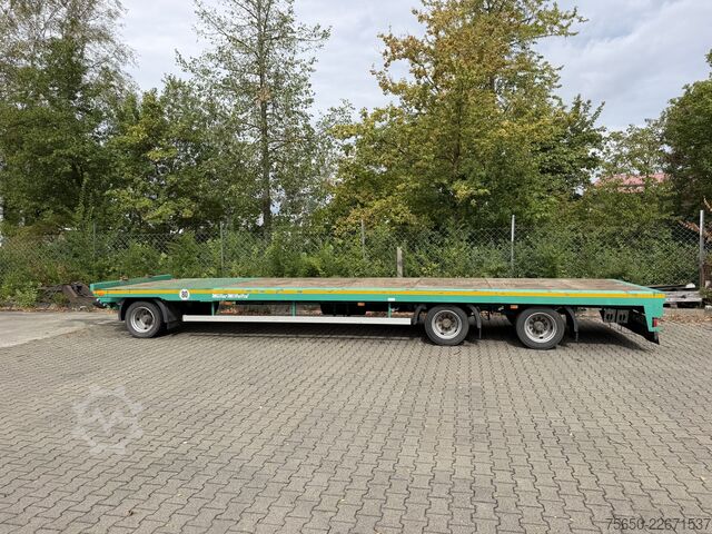 Tieflader Anhänger Müller-Mitteltal TP 24,0  3 Achs Jumbo Prischen 9,40 m, Wenig Benutzt