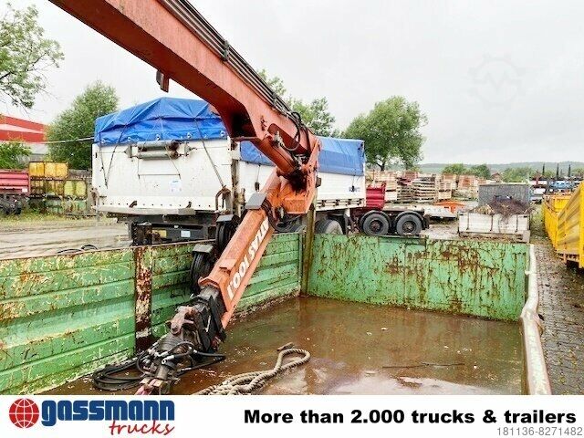 Roll-off container  Abrollcontainer mit Flügeltüren & Atlas Kran AK