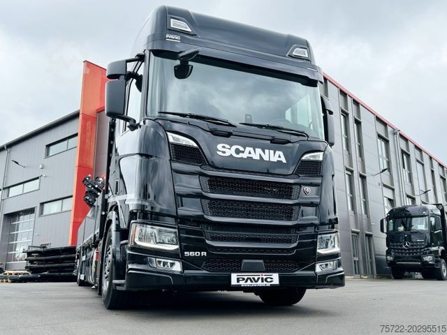 Truck mounted crane SCANIA R560 B 6x2-4 Containerpritsche/FASSI F545RA.2.28