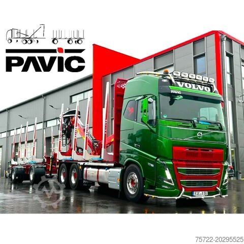 Holztransporter LKW VOLVO FH 540 BL 6x4/KRAN EPSILON M12Z105