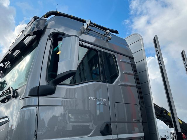 Logging truck MAN TGX 26.580 6x4 BL Kurzholz Kran nach Wahl
