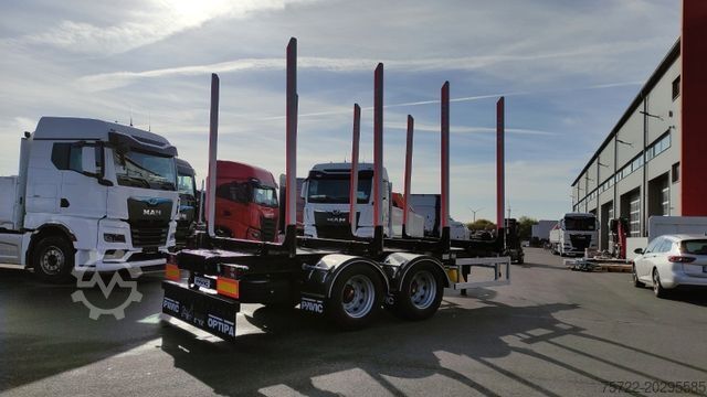 Holztransport Anhänger PAVIC ZHTA 18 56Z 22,5" 2-Achs Tandem Schemel SOFORT!