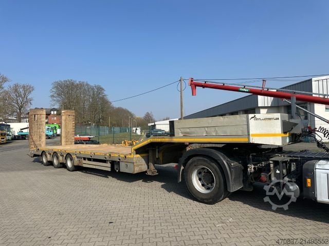 Low loader semitrailer Ceylan Treyler / hydr. Rampen / GG 48.000 kg