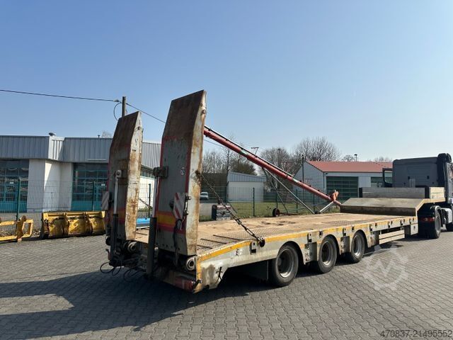 Low loader semitrailer  Ceylan Treyler / hydr. Rampen / GG 48.000 kg