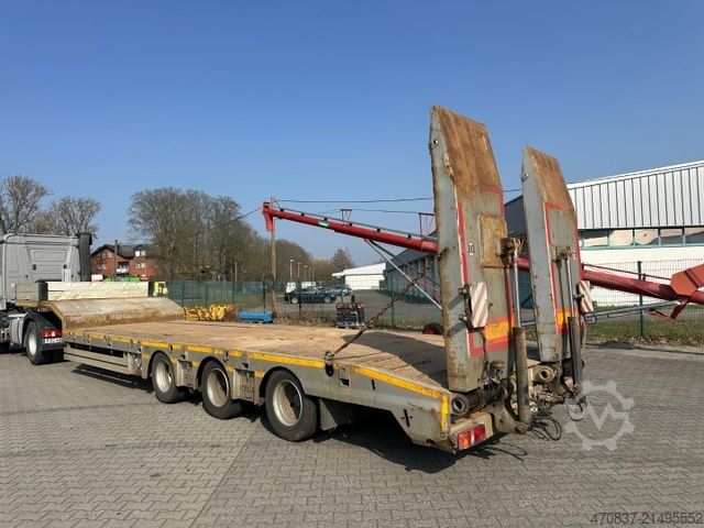 Low loader semitrailer Ceylan Treyler / hydr. Rampen / GG 48.000 kg