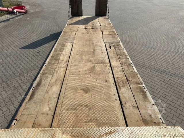 Low loader semitrailer Ceylan Treyler / hydr. Rampen / GG 48.000 kg