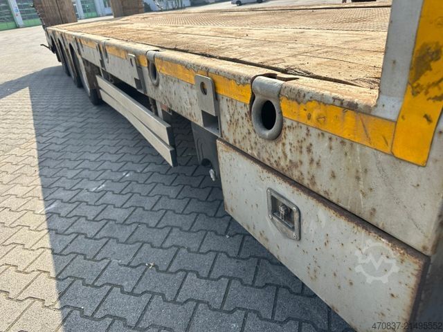 Low loader semitrailer Ceylan Treyler / hydr. Rampen / GG 48.000 kg