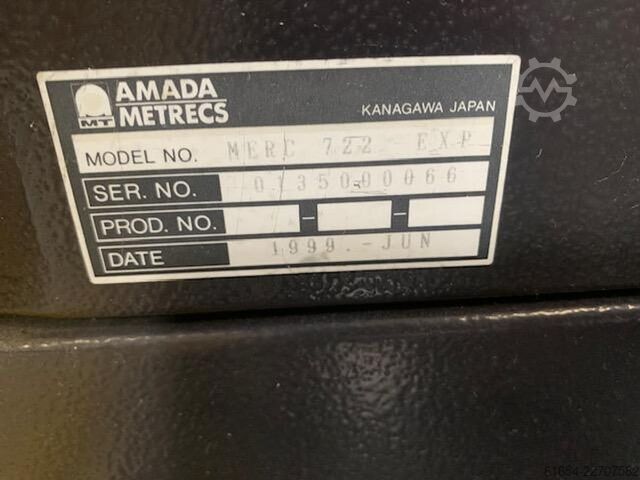 USED CNC-TURRET PUNCHER MANUF. AMADA, MODEL MERC-722 AMADA MERC-722