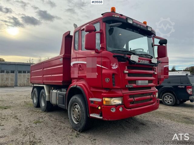 Tipper Scania R580 6x4 Tipper truck. Comes with new EU approval.