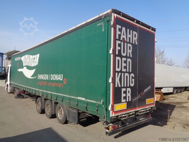 Auflieger mit Pritsche & Plane KÖGEL S24-1 Mega 435/50 R19,5 Liftachse SAF