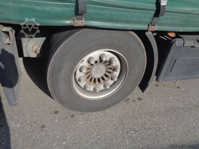 Auflieger mit Pritsche & Plane KÖGEL S24-1 Mega 435/50 R19,5 Liftachse SAF