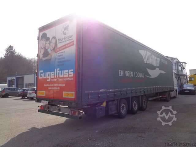 Auflieger mit Pritsche & Plane KÖGEL S24-1 Mega 435/50 R19,5 Liftachse SAF