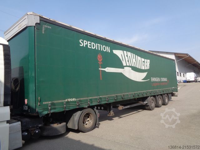Auflieger mit Pritsche & Plane KÖGEL S24-1 Mega 435/50 R19,5 Liftachse SAF