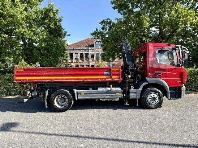 3-Seiten-Kipper Mercedes-Benz Atego 1218 Kipper + Kran MKG HLK 76/Eu6/157tkm