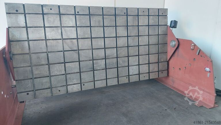 Schwenkbare T-Nutenplatte + Untergestell UNBEKANNT 3000 x 1500
