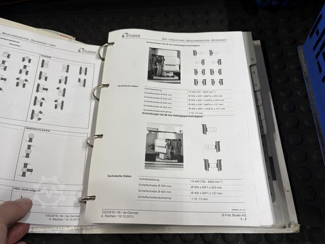 CNC cylindrical grinding machine STUDER S41