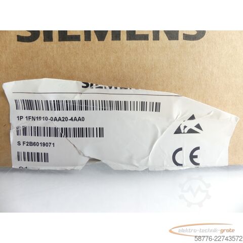 Component Siemens SME94 1FN1910-0AA20-4AA0 Geberanschlussbox SN: F2B6019071 - ungebr.! -