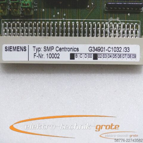 Komponente Siemens SMP Centronics G34901-C1032 /33 , E Stand siehe Foto