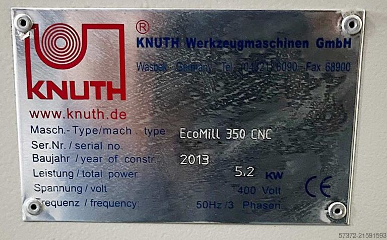 CNC Fräsmaschine Knuth EcoMill 350 CNC