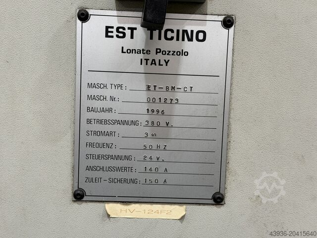 Schiebebett Drehmaschine EST TICINO ET Est Ticino ET-BM-CT 520