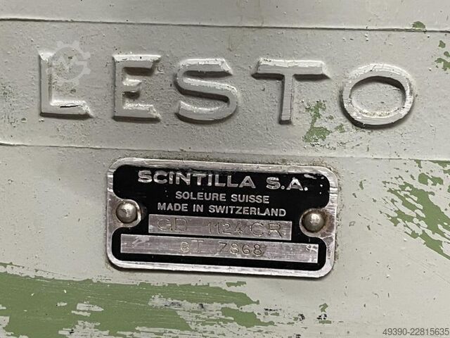 Mechaniker Drehmaschine - Elektrische Probleme mit dem Kondensatormotor, Spitzendrehmaschine, L + Z LESTO Scintilla (Schweiz) GD 1124 CR