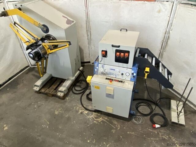 Haspel und Richtmaschine, Bandanlage für Coilverarbeitung EBU RE 7.50-320 + BSH 3-320