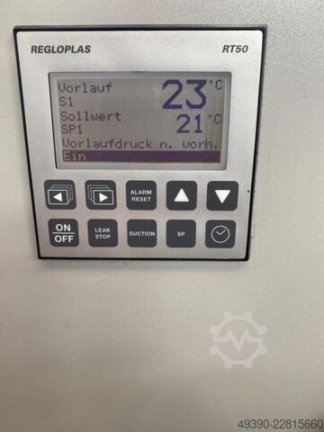 Universal Temperiergerät mit Elektroheizung und Anschlüssen für Fremdkühlung, Umlauf Prozesstemperie REGLOPLAS 90M/10/SG73/D K/RT50