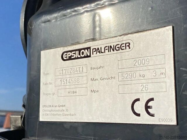 Hakenarmsystem Volvo FM 370 + Euro 5 + Palfinger Z-Q170 Crane + 30to...