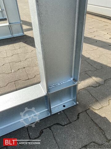 Kragarmregal ca. 4,02 lfm. Kragarmregal  H: 350cm T: 137 cm , 500kg/Arm , 4 Lagerebenen