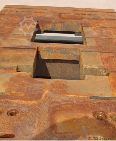 Gussbett Taque fonte rainurée - Floor Plate 2410 x 1500 x 550 mm - No 1