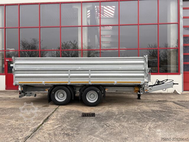 Tipper trailer Möslein TTD 19 AB  19 t Tandemkipper Tieflader, Breitbereifung Aufsatzbordwänden-- Neufahrzeug --